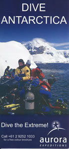 Aurora Expeditions Brochure for Scuba diving in Antarctica